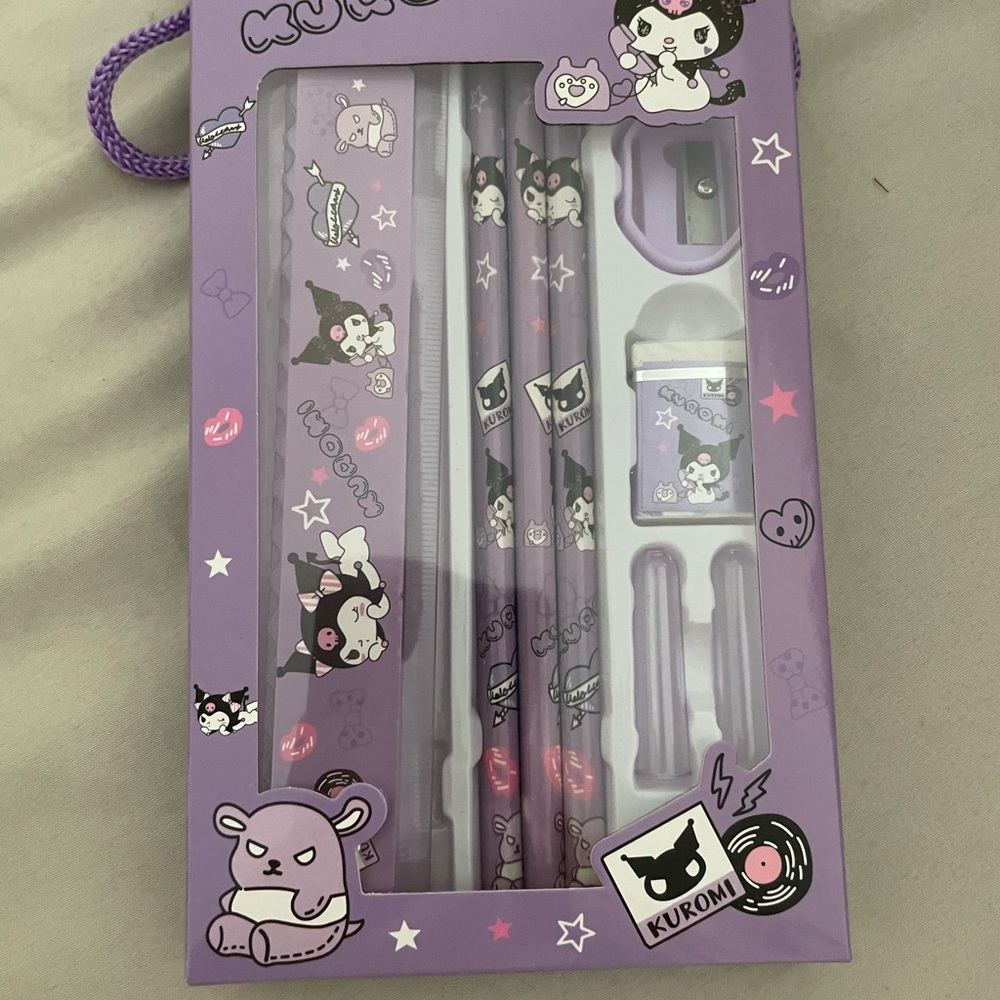 Kuromi stationery set